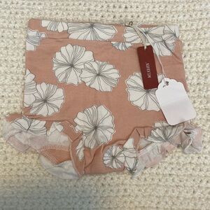 Milkbarn Boutique Baby Girl Pink Flower Bloomers New with tag 12-18 months